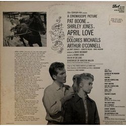 April Love Ścieżka dźwiękowa (Pat Boone, Sammy Fain, Shirley Jones, Alfred Newman) - Tylna strona okladki plyty CD