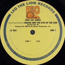 The TV Sound Track of Tarzan サウンドトラック (Jerry Fielding, Walter Greene, Nelson Riddle) - CDインレイ