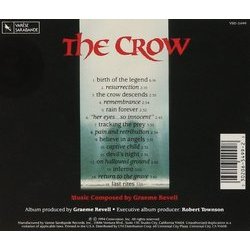 The Crow サウンドトラック (Graeme Revell) - CD裏表紙