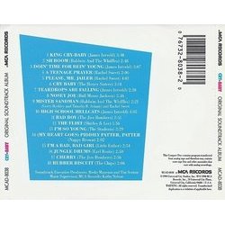 Cry-Baby サウンドトラック (Various Artists) - CD裏表紙