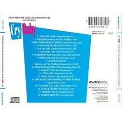 Cry-Baby Ścieżka dźwiękowa (Various Artists) - Tylna strona okladki plyty CD