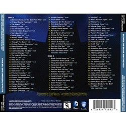 Batman: The Brave and the Bold Soundtrack (Kristopher Carter, Michael McCuistion, Lolita Ritmanis) - CD Back cover
