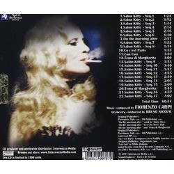 Salon Kitty Ścieżka dźwiękowa (Fiorenzo Carpi) - Tylna strona okladki plyty CD