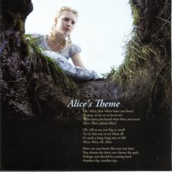 Alice in Wonderland サウンドトラック (Danny Elfman) - CDインレイ