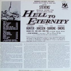 Hell to Eternity Ścieżka dźwiękowa (Leith Stevens) - Tylna strona okladki plyty CD