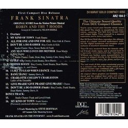 Robin and the 7 Hoods Trilha sonora (Sammy Cahn, Jimmy Van Heusen) - CD capa traseira