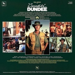 Crocodile Dundee Ścieżka dźwiękowa (Peter Best) - Tylna strona okladki plyty CD