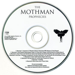 The Mothman Prophecies Soundtrack (Various Artists,  tomandandy) - cd-inlay