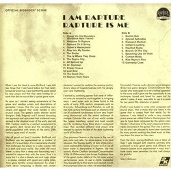 I Am Rapture, Rapture Is Me Ścieżka dźwiękowa (Garry Schyman) - Tylna strona okladki plyty CD