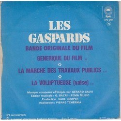 Les Gaspards Ścieżka dźwiękowa (Grard Calvi) - Okładka CD