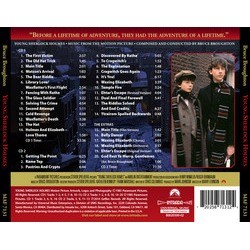 Young Sherlock Holmes サウンドトラック (Bruce Broughton) - CD裏表紙