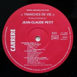 Tranches de vie Ścieżka dźwiękowa (Jean-Claude Petit) - wkład CD