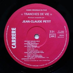 Tranches de vie Ścieżka dźwiękowa (Jean-Claude Petit) - wkład CD