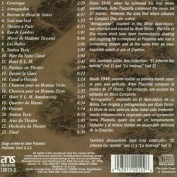 Armaguedon サウンドトラック (Astor Piazzolla) - CD裏表紙