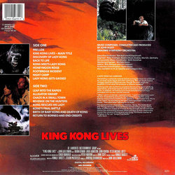 King Kong Lives Soundtrack (John Scott) - CD Trasero