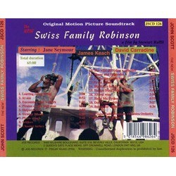 The New Swiss Family Robinson Ścieżka dźwiękowa (John Scott) - Tylna strona okladki plyty CD