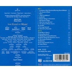 The Sound of Music Ścieżka dźwiękowa (Oscar Hammerstein II, Richard Rodgers) - Tylna strona okladki plyty CD