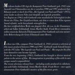 The Best of 1990-1997 - Peter Gotthardt Colonna sonora (Peter Gotthardt) - Copertina posteriore CD