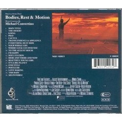 Bodies, Rest & Motion Soundtrack (Michael Convertino) - CD Back cover