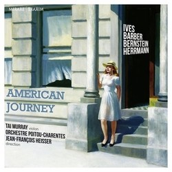 American Journey Soundtrack (Samuel Barber, Leonard Bernstein, George Gershwin, Bernard Herrmann, Charles Ives) - CD cover