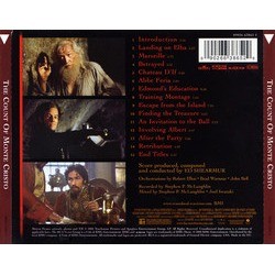 The Count of Monte Cristo Soundtrack (Edward Shearmur) - CD Back cover
