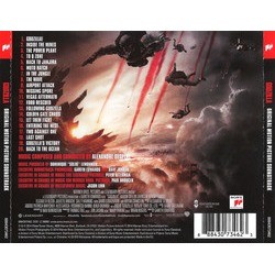 Godzilla サウンドトラック (Alexandre Desplat) - CD裏表紙