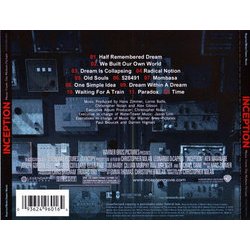 Inception サウンドトラック (Hans Zimmer) - CD裏表紙