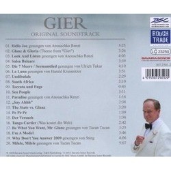 Gier サウンドトラック (Various Artists, Harold Faltermeyer) - CD裏表紙