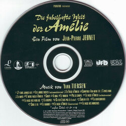 Die Fabelhafte Welt der Amelie Bande Originale (Frhel , Russ Columbo, Yann Tiersen) - cd-inlay