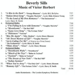 Music of Victor Herbert Soundtrack ( Andre Kostelanetz, Victor Herbert, Beverly Sills) - CD Trasero