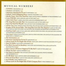 Monty Python's Spamalot Ścieżka dźwiękowa (John Du Prez, Eric Idle, Eric Idle, Neil Innes) - Tylna strona okladki plyty CD