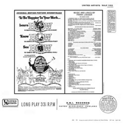 How to Succeed in Business Without Really Trying Soundtrack (Various Artists, Frank Loesser, Frank Loesser, Nelson Riddle) - CD Back cover