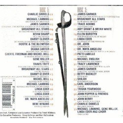 The Civil War サウンドトラック (Various Artists, Frank Wildhorn) - CD裏表紙