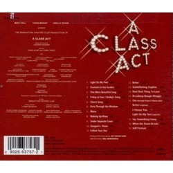 A Class Act - A Musical About Musicals Ścieżka dźwiękowa (Edward Kleban, Edward Kleban) - Tylna strona okladki plyty CD