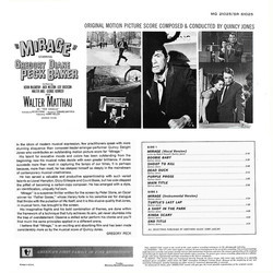 Mirage Trilha sonora (Quincy Jones) - CD capa traseira