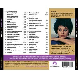 Judith Colonna sonora (Sol Kaplan) - Copertina posteriore CD