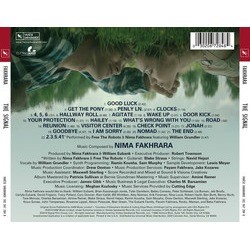The Signal Soundtrack (Nima Fakhrara) - CD Back cover