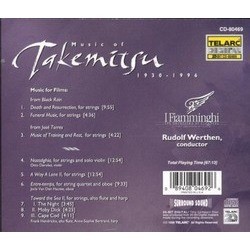 Music of Takemitsu: Music for Films Ścieżka dźwiękowa (Tru Takemitsu) - Tylna strona okladki plyty CD
