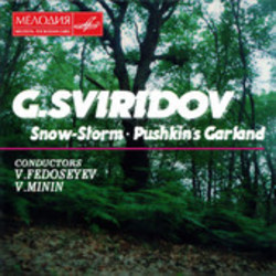 Snowstorm - Pushkin's Garland Soundtrack (Georgy Sviridov) - CD cover