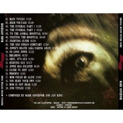 Pet Sematary II Soundtrack (Mark Governor) - CD Back cover