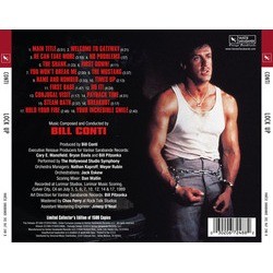 Lock Up Ścieżka dźwiękowa (Bill Conti) - Tylna strona okladki plyty CD