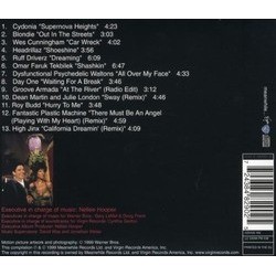 The Big Tease Ścieżka dźwiękowa (Various Artists) - Tylna strona okladki plyty CD