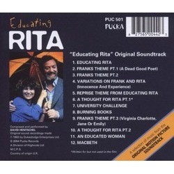 Educating Rita Soundtrack (David Hentschel) - CD Back cover