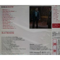 Identity Soundtrack (Alan Silvestri) - CD Back cover