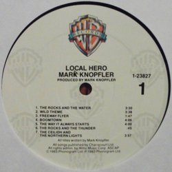 Local Hero Ścieżka dźwiękowa (Mark Knopfler) - wkład CD