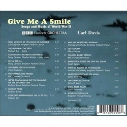 Give Me A Smile : Songs And Music From World War 2 Trilha sonora (Various Artists, Carl Davis) - CD capa traseira