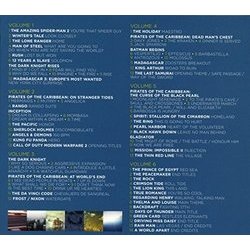 The Music of Hans Zimmer Ścieżka dźwiękowa (Hans Zimmer) - Tylna strona okladki plyty CD