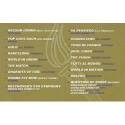 Gold - 18 Sporting Anthems Soundtrack (Various Artists) - CD Back cover