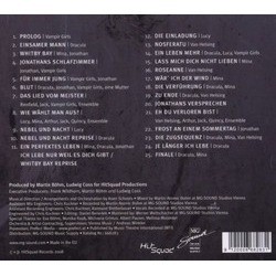 Dracula-Das Musical Ścieżka dźwiękowa (Don Black, Christopher Hampton, Frank Wildhorn) - Tylna strona okladki plyty CD