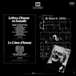 Lettres d'amour en Somalie / Le Crime d'Amour Ścieżka dźwiękowa (Jean Wiener) - Tylna strona okladki plyty CD